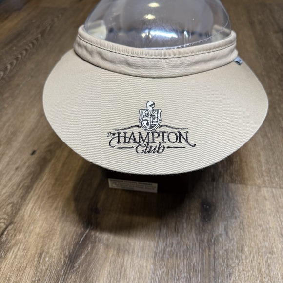 Imperial King & Prince Golf Visor Wide Brim Khaki Tan Black St Simon Sea Island - Picture 3 of 7